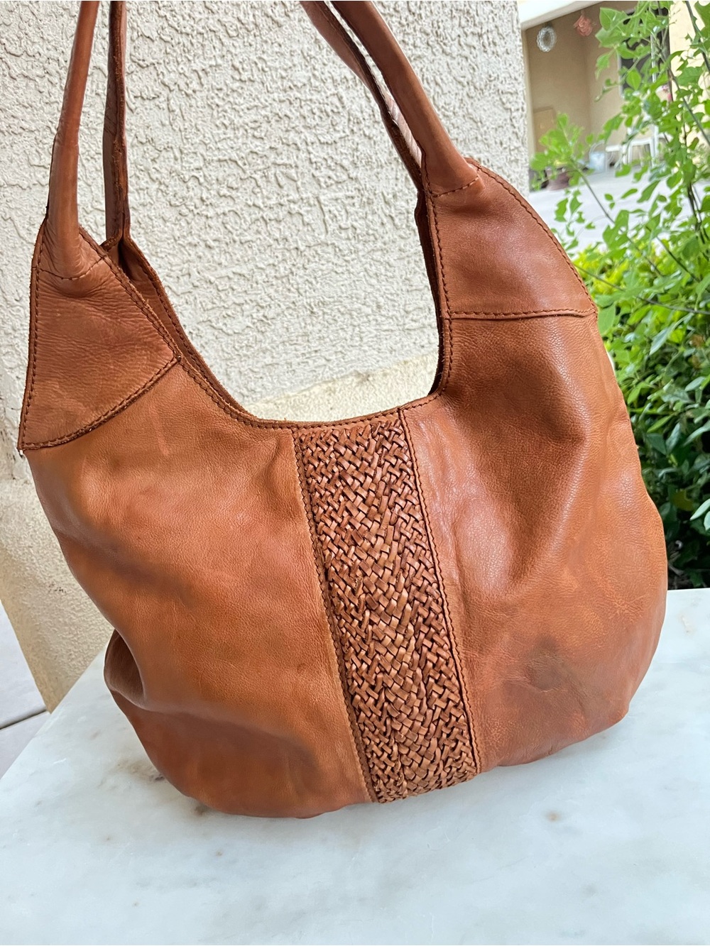 Zoa Brown leather handbag